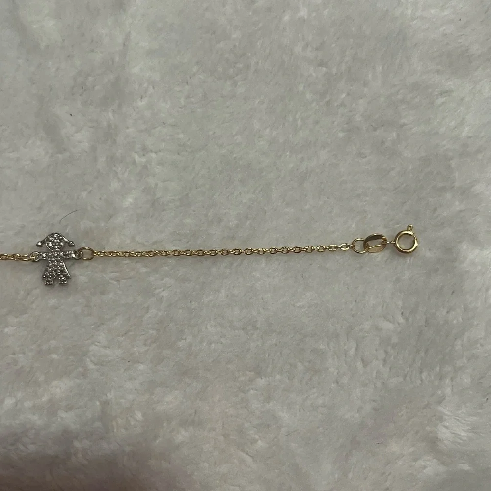 Elegant Gold Bracelet with Silver Accents for a child NWOT